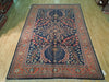 Load image into Gallery viewer, 7&#39; x 11&#39; Navy Blue Persian Lilihan Sarouk Rug 72385