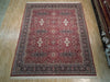 Load image into Gallery viewer, 8.3 x 10.1 Red Signed Fine Quality Wool Rug PAKISTAN HANDMADE 18656