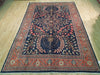 Load image into Gallery viewer, 7&#39; x 11&#39; Navy Blue Persian Lilihan Sarouk Rug 72385