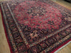 Load image into Gallery viewer,  Red-Pink-Semi-Antique-Persian-Tabriz-Rug.jpg