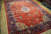 Load image into Gallery viewer, 9x13 Authentic Hand Knotted Semi-Antique Persian Sarouk Rug - Iran - bestrugplace