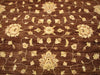 Load image into Gallery viewer, 9.3 x 11.10 Dark Brown Chobi Peshawar Ziglar Rug Natural Wool Handmade #5971