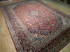 Load image into Gallery viewer, 9.5 x 13.5 Persian Kashan Iran Rug RED BLUE 72893