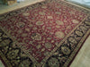 Load image into Gallery viewer, Burgundy-Black-Agra-Rug.jpg