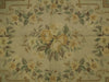 Load image into Gallery viewer, 8 x 10 SAGE GREEN Tortilla Brown Double Knot Aubusson Flat Weave Rug 20765