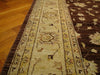 Load image into Gallery viewer, 9.3 x 11.10 Dark Brown Chobi Peshawar Ziglar Rug Natural Wool Handmade #5971