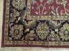 Load image into Gallery viewer, Burgundy-Black-Agra-Rug.jpg