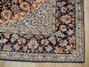 Load image into Gallery viewer, 9.6 x 13.2 Navy Blue Semi Antique Persian Esfahan WOOL Rug 73007