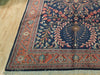 Load image into Gallery viewer, 7&#39; x 11&#39; Navy Blue Persian Lilihan Sarouk Rug 72385