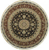 Load image into Gallery viewer, Fine-Quality-Wool-Silk-Round-Rug.jpg 