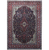 Load image into Gallery viewer, 9.10 x 13.9 SIGNED Persian Kashan Rug NAVY BLUE 82240